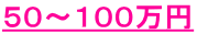 ５０～１００万円